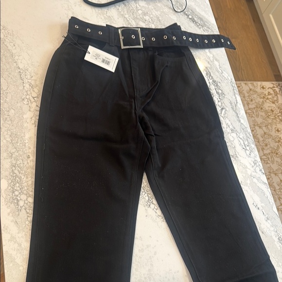 WeWoreWhat Black Straight Leg Jeans - Picture 5 of 9